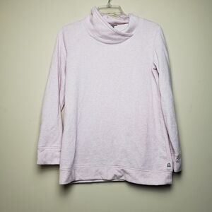 TALBOTS Baby Pink Cowl Neck Pullover